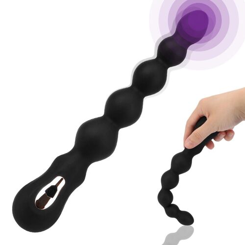 Perles Anales Puissantes Pour Hommes Et Femmes, Vibromasseur, 7 Modes D'entraînement, Stimulateur De Prostate, Jouet Sexuel, Plug Anal Flexible