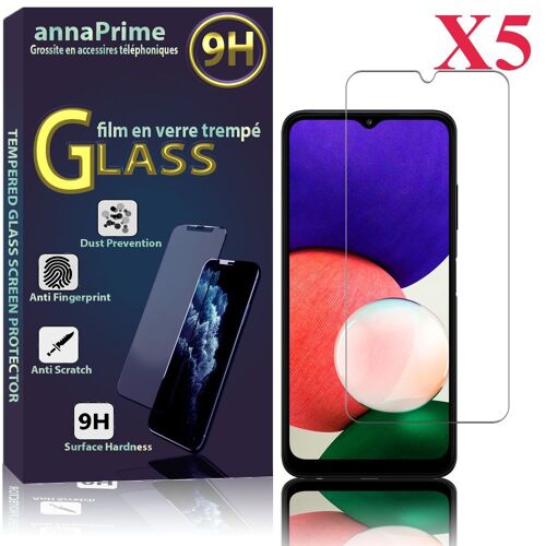Lot / Pack De 5 Films Verre Trempé Pour Samsung Galaxy A22 5g 6.6" Protection D'écran