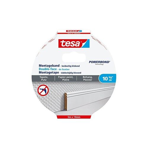 TESA Montageband Tesa® POWERBOND blanc (L x B) 5000 mm x 19 mm Inhalt: 1 Rolle(n)