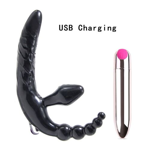 Godemiché Vibrateur Sans Bretelles Pour Femmes, Plug Anal, Jouets Sexuels Pour Adultes, Masseur De Prostate, Godemiché Réaliste Pour Femmes, Jouets Sexuels Lesbiennes