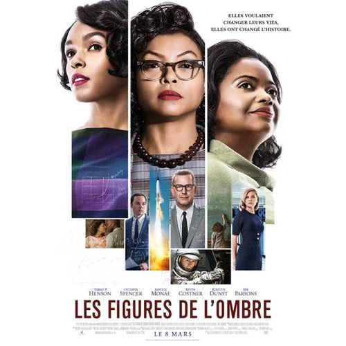 Les Figures De L'ombre / Hidden Figures - Affiche Originale De Cinéma - Format 40x60 Cm - Un Film De Theodore Melfi Avec Taraji P. Henson, Octavia Spencer, Janelle Monáe, Kevin Costner - Année 2017 