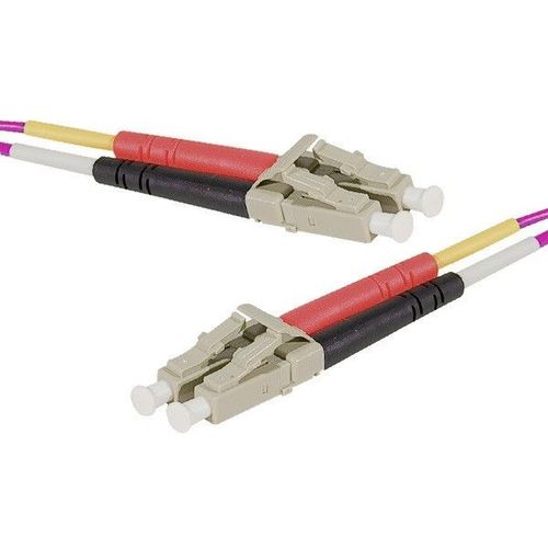 exertis Connect - Cordon de raccordement - LC/UPC (M) pour LC/UPC (M) - 3 m - 2 mm - fibre optique - duplex - 50 / 125 microns - OM4 - sans halogène, intérieur