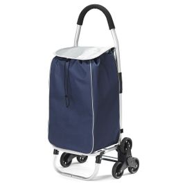 Kitchen Chef - Poussette De Marché 6 Roues 46l Bleu/Gris Easypouss Trio