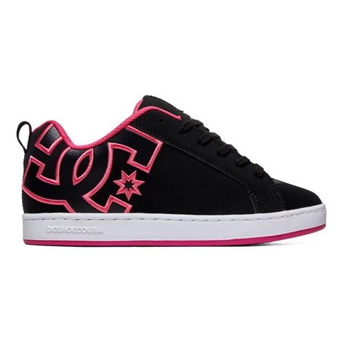 Dc Shoes Court Graffik Baskets Patin Noir Rose