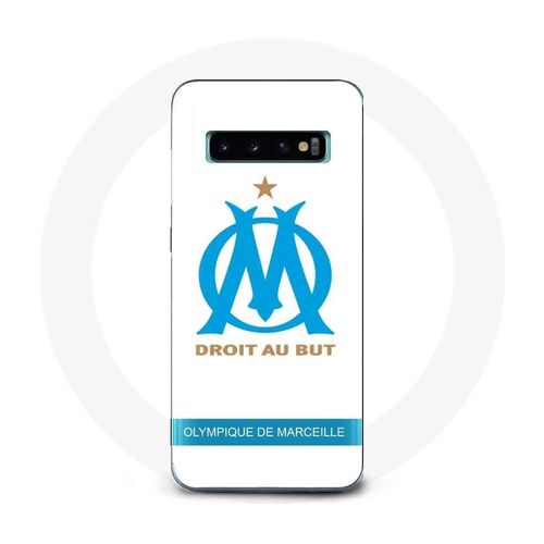 Coque Pour Samsung Galaxy S10 Olympique De Marseille Logo Fond Blanc