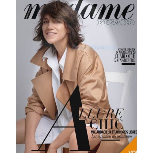 Madame Figaro 22540 La Nouvelle Vie De Charlotte Gainsbourg; Allure Chic Mix Audacieux Accord Libre