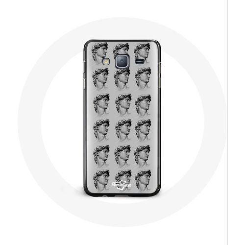 Coque Pour Samsung Galaxy A3 Statue Fond Gris