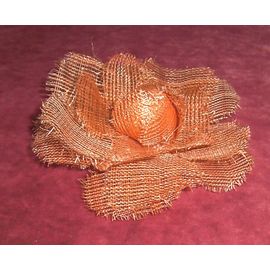 Fleur En Tissu Brochée Pour Vêtement Ou Chapeau