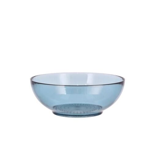 Saladier En Verre Bleu 24 Cm
