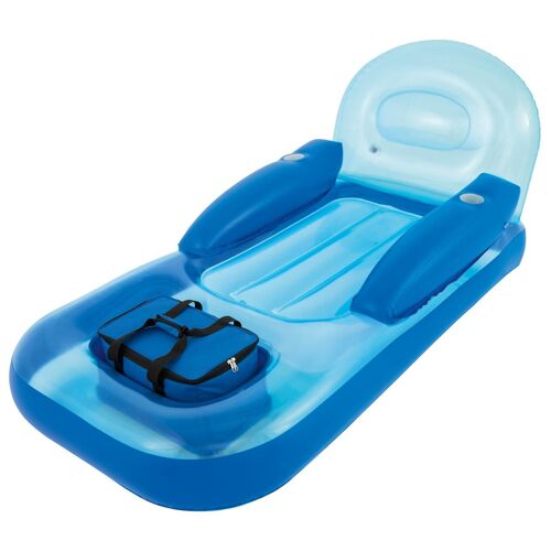 Matelas Gonflable Plage Piscine Bestway Collerz Lazy Cooler Loung Bleu Moyen Unique
