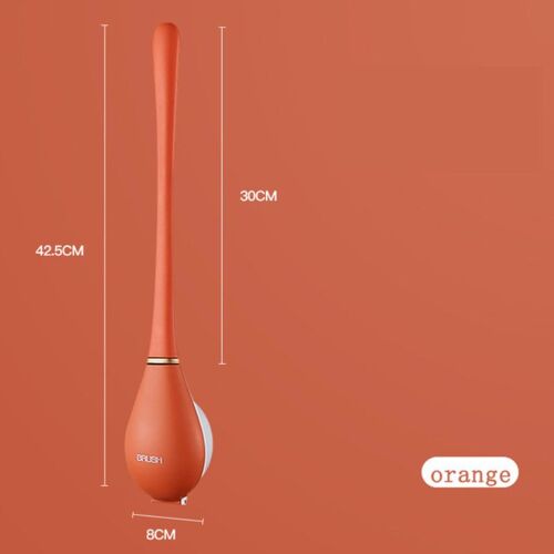 Tête de brosse en Silicone TPR, brosse de toilette sans angle mort, brosse de lavage des toilettes, outils de nettoyage de salle de bain créatifs muraux