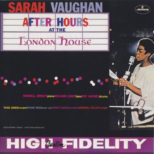 Sarah Vaughan After Hours At The London House Cd Import Japon 1990