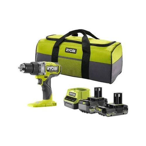 Perceuse-visseuse à percussion - RYOBI - Brushless - 18V - 95 Nm 500-2100 tr/min - 7500-31500 cp/min - Livré avec 2 batteries