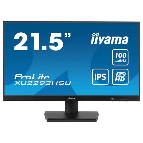 iiyama ProLite XU2293HSU-B7 - Écran LED - 22" (21.5" visualisable) - 1920 x 1080 Full HD (1080p) @ 100 Hz - IPS - 300 cd/m² - 1000:1 - 1 ms - HDMI, DisplayPort - haut-parleurs - noir, mat