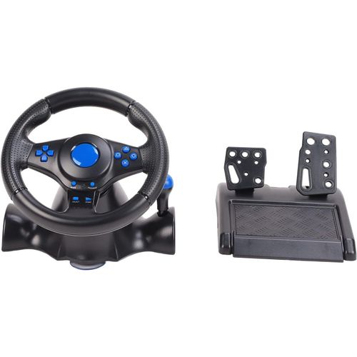 Volant De Jeu, Rotation À 180 °, Volant De Jeu De Course Usb 7 En 1 Avec Pédale À Ressort, Moteur Intégré, Conception De Retour De Vibration Réaliste, Pour Pc Pour Ps4
