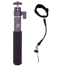XS COMBO U-SHOT / CORDCAM WRIST  Perche télescopique + leash de sécurité  -  Gris