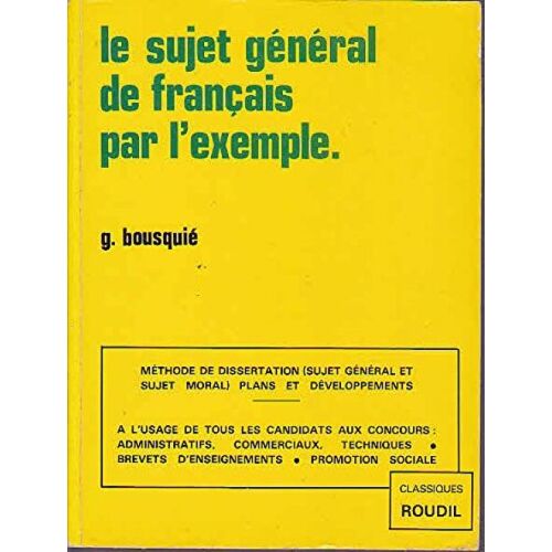 Le Sujet General De Français Par L'exemple