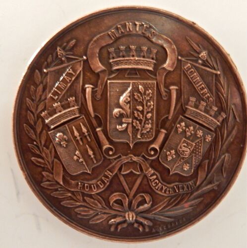 Société Agricole Horticole  De Mantes Jeton Sculpteur A.Desaide