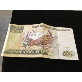Billet De 500 Intis Pérou
