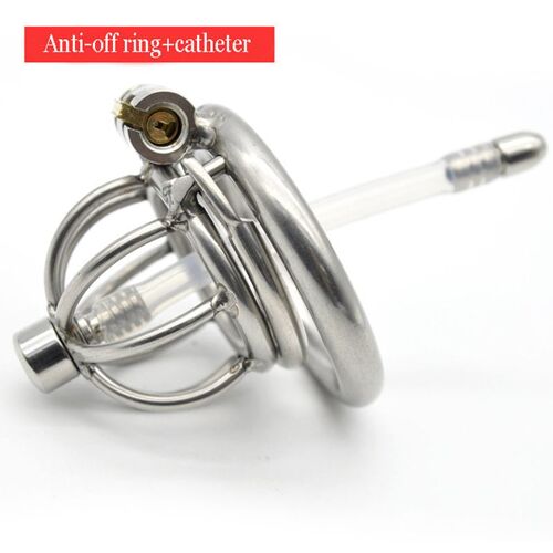 Dispositif De Chasteté En Acier Inoxydable Pour Homme, Anneau De Pénis En Métal, Serrure De Cathcirculation Ultrale, Jouets Bdsm