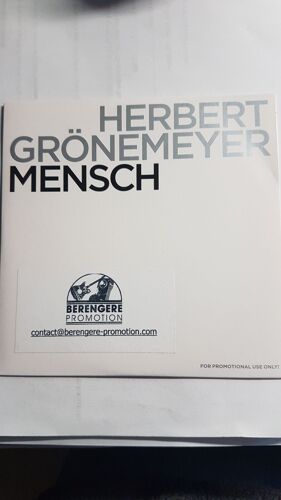 Herbert Gronemeyer " Mensch " Single 1 Titre