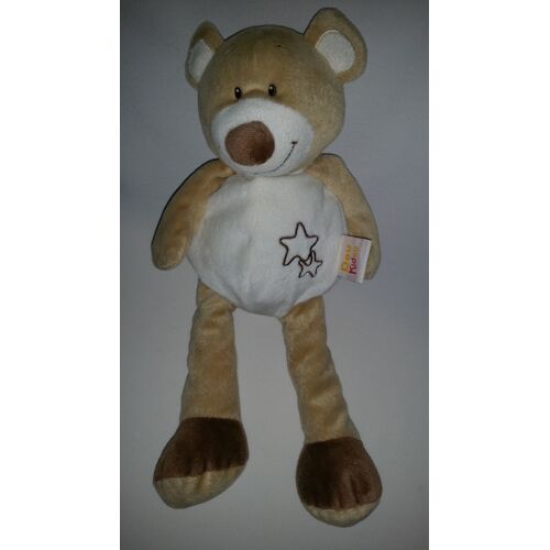 Doudou Ours Ourson Doukidou Dou Kidou  Beige/Crème/Écru Blanc Marron Étoile Bébé Naissance Peluche Éveil Enfant Blanket Comforter Soft Toys Plush 39 Cm 