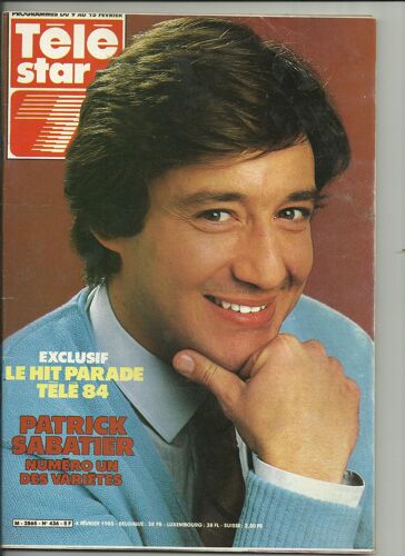 Télé Star N°436 - Patrick Sabatier - Le Hit Parade Télé 84 - Peter Et Sloane