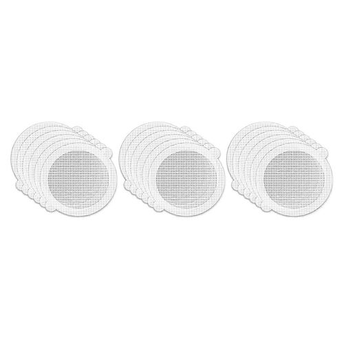 Pack 30 Jetable Hair Catcher Jetable Douche Drain Hair Catcher Mesh Autocollants Écran Hair Catc