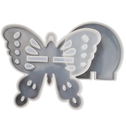 2pcs Résine Moule Grand Papillon Rangement Rack Stand Pendentif Balançoire Table Silicone Moule