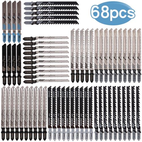 Jeu de lames de scie sauteuse HCS HSS, 68 pièces, tige en T, T101AO T101BR T118A T118B T101B T144D T244D T111D T101D, outil électrique