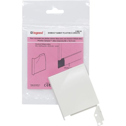 DLP sabot droit 82x12.5 blanc