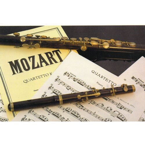 Carte Postale Mozart- Avec Beau Timbre
