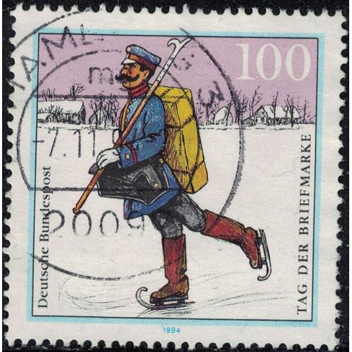 Allemagne 1994 Oblitéré Used Spreewald Postman Facteur De La Forêt De La Sprée Y&t De 1596 Su
