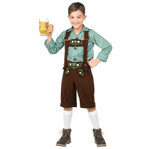 Déguisement Bavarois Vert Garçon - Taille: 11-13 Ans (158 Cm)