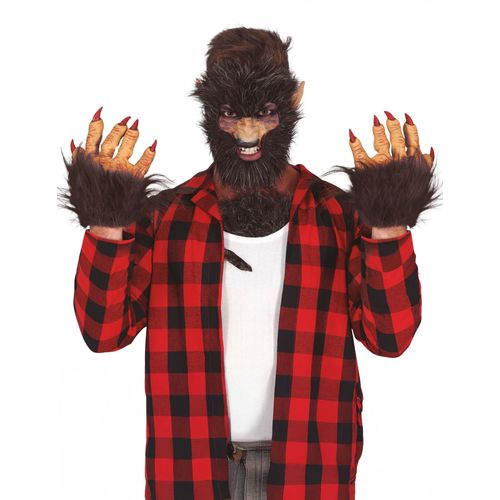 Gants De Loup Garou À Poils Adulte