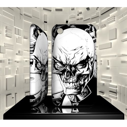 Coque Iphone 3g 3gs Crane Rouge Red Skull Comics 04