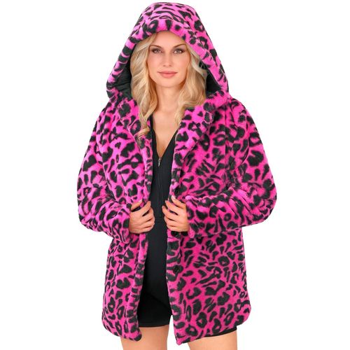 Veste À Capuche Léopard Rose Adulte - Taille: L / Xl