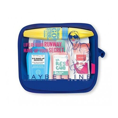 Maybelline Set (Mascara Volum Express The Colosal Go Extreme, Eye Make Up 25 Ml+ Quitaesmalte 25 Ml + Bb Cream 10 Ml Set) 