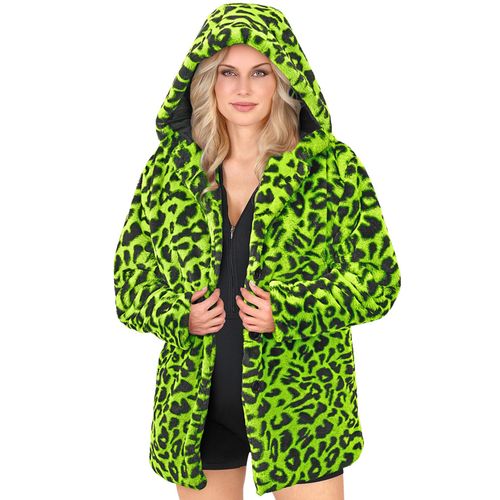 Veste À Capuche Léopard Vert Adulte - Taille: S/M