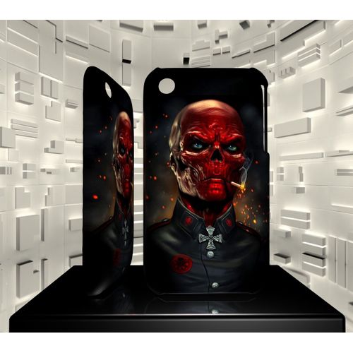 Coque Iphone 3g 3gs Crane Rouge Red Skull Comics 03