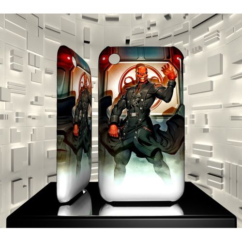 Coque Iphone 3g 3gs Crane Rouge Red Skull Comics 01