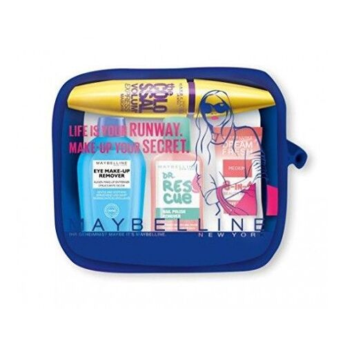 Maybelline Set (Mascara Volum Express The Colosal Glam, Eye Make Up 25 Ml+ Quitaesmalte 25 Ml + Bb Cream 10 Ml Set) 