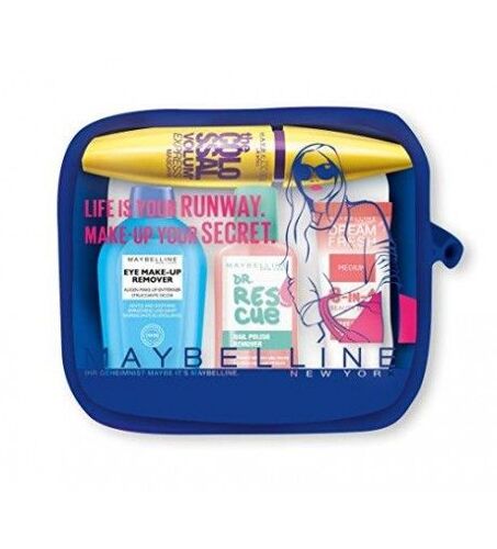 Maybelline Set (Mascara Volum Express The Colosal Glam, Eye Make Up 25 Ml+ Quitaesmalte 25 Ml + Bb Cream 10 Ml Set) 