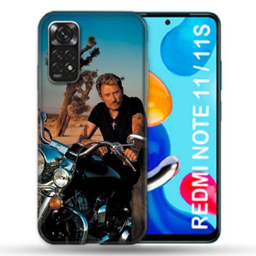Coque Renforcée Pour Xiaomi Redmi Note 11 / 11s Musique Johnny Hallyday Moto