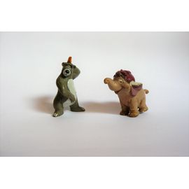 Lot De 2 Figurines Le Livre De La Jungle - Bullyland : Baloo Et Junior