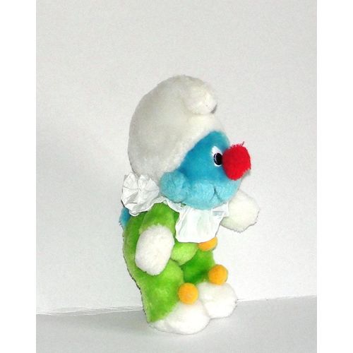Schtroumpf Clown Rare Peluche Doudou Applause Peyo Vintage 1984 24cm