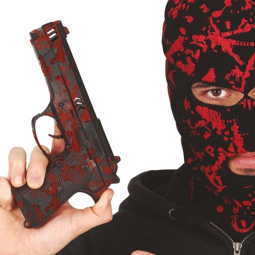 Pistolet Jouet Sanglant Horreur 22cm Noir