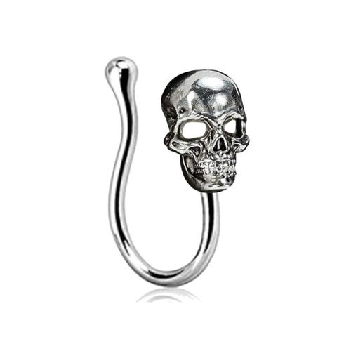 Piercing Nez Crâne Argent Adulte