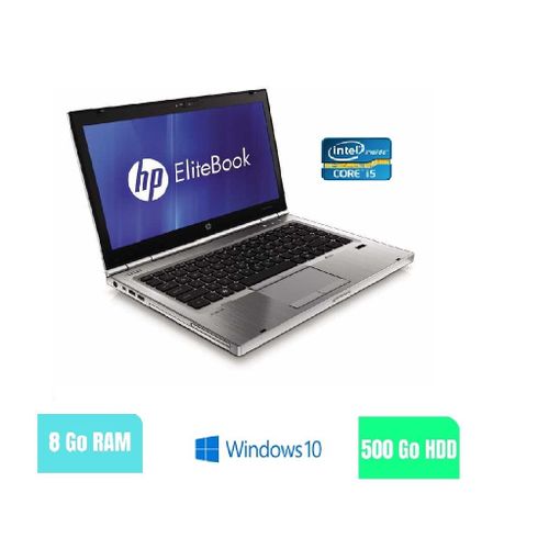 HP 8460P - 8 Go RAM - 500 HDD - Windows 10 - N°180257