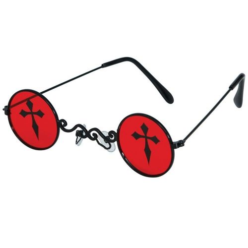 Paire De Lunettes Festives Croix Gothique Adulte